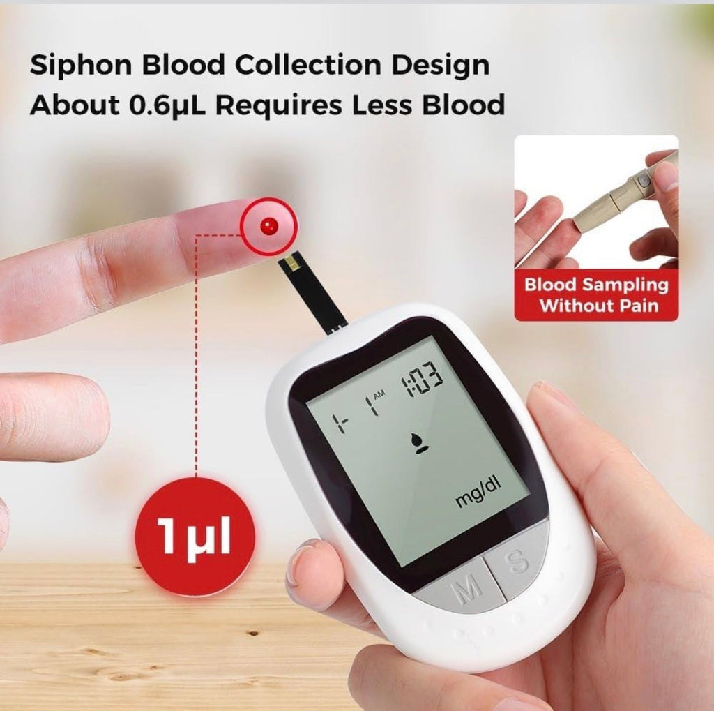 Lecteur de glycémie sans code - Utilisation facile, résultats rapides et précis