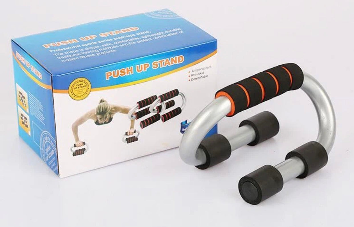 Barres de Pompes Professionnelles en Acier – Paire de Poignées Fitness Antidérapantes