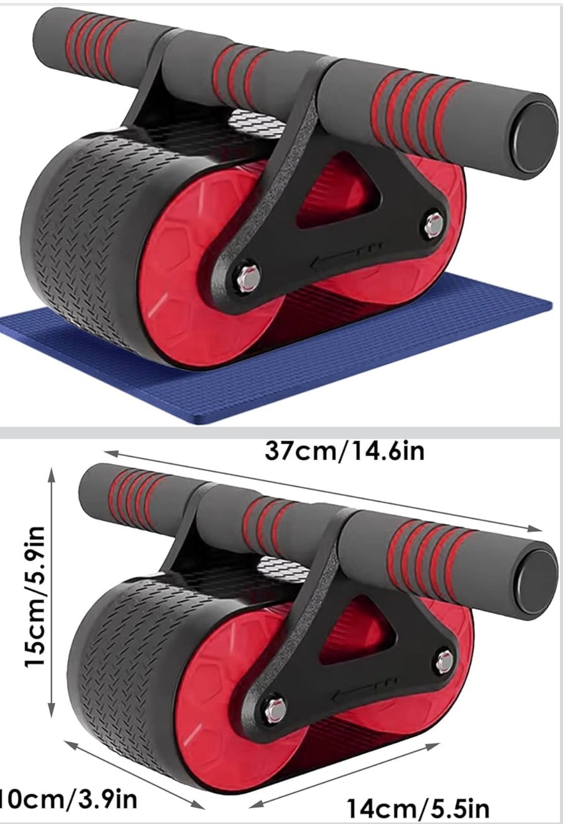 Rouleau Abdominal "Sports Inc" - Ab Wheel Double Roue Fitness