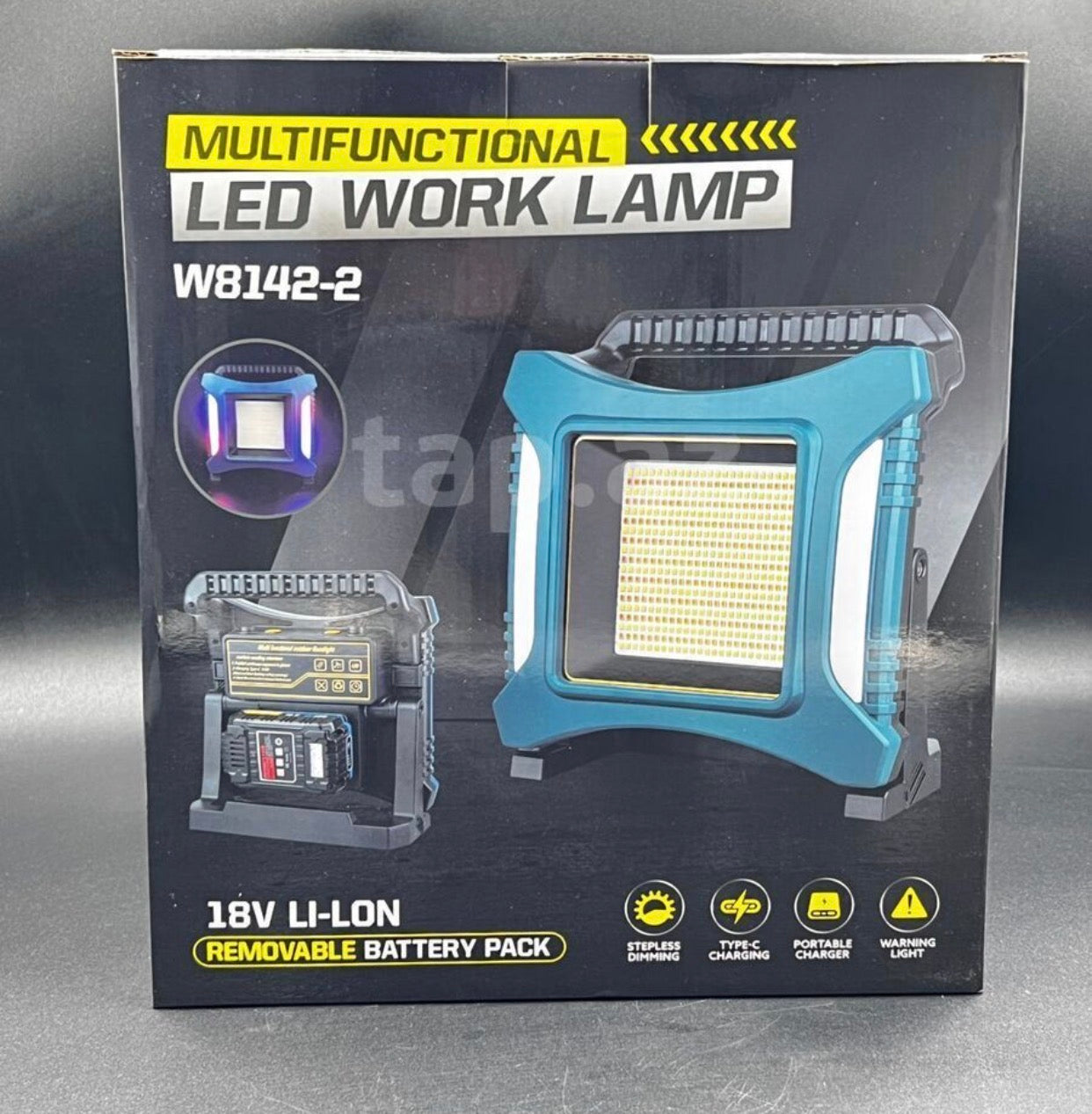 Projecteur de Chantier LED Multifonction 18V – Batterie Rechargeable & Powerbank USB-C