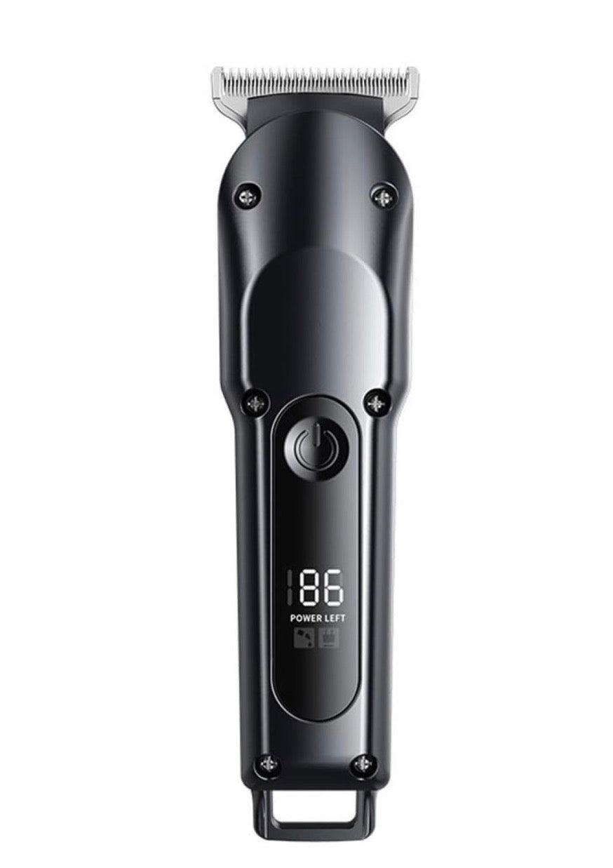 Tondeuse Professionnelle Rechargeable USB – Écran LED & Haute Précision