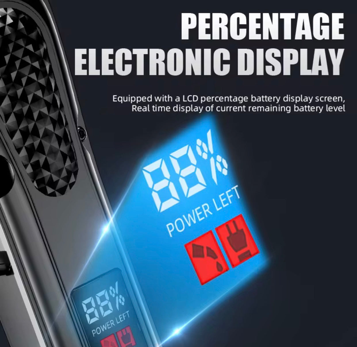 Tondeuse à Cheveux Professionnelle sans Fil – Écran LED & Design Ergonomique