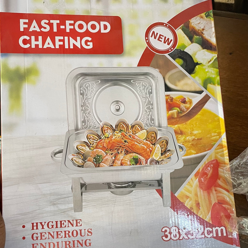 Chafing Dish Professionnel en Acier Inoxydable – Chauffe-Plat pour Buffet et Réceptions