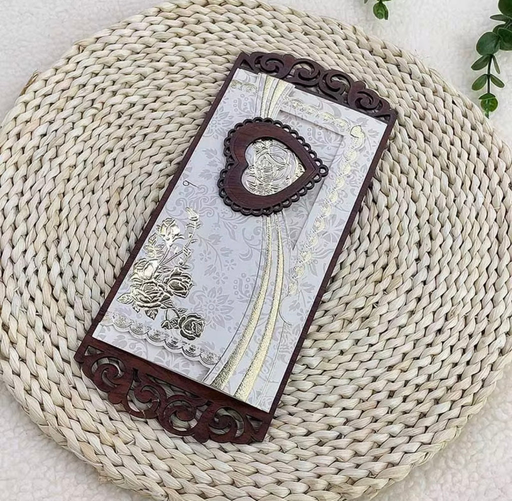 Lot de 10 Faire-part de Mariage Prestige - Pack Complet 30 Pièces (Pochettes Laser, Cartes & Enveloppes)