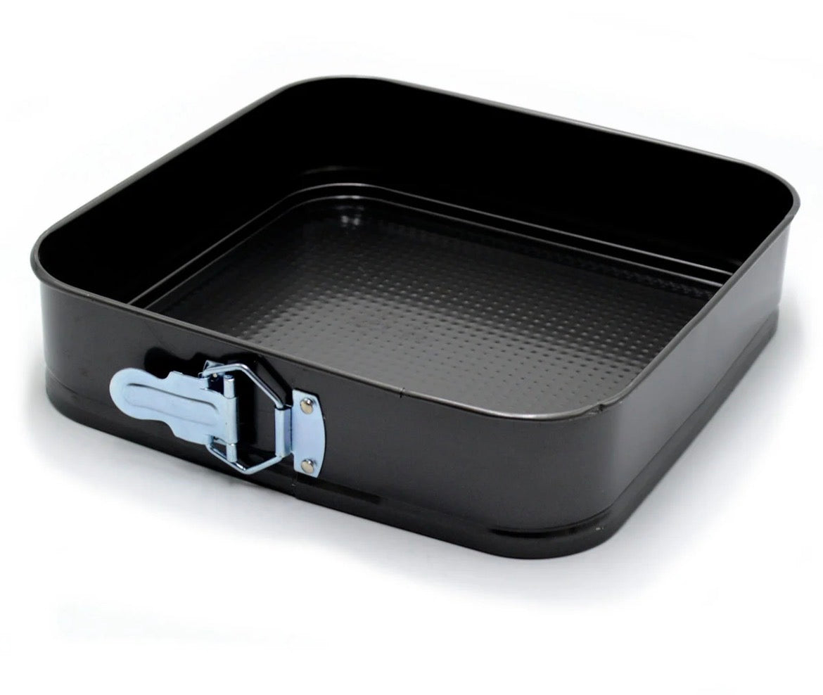 Set de 3 Moules à Gâteau Antiadhésifs (Cœur, Rond, Carré) - Tailles Mixtes 24/26/28cm