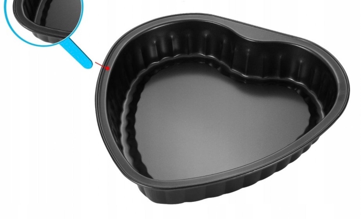 Moule à Gâteau et Pizza en Forme de Cœur - Antiadhésif Premium