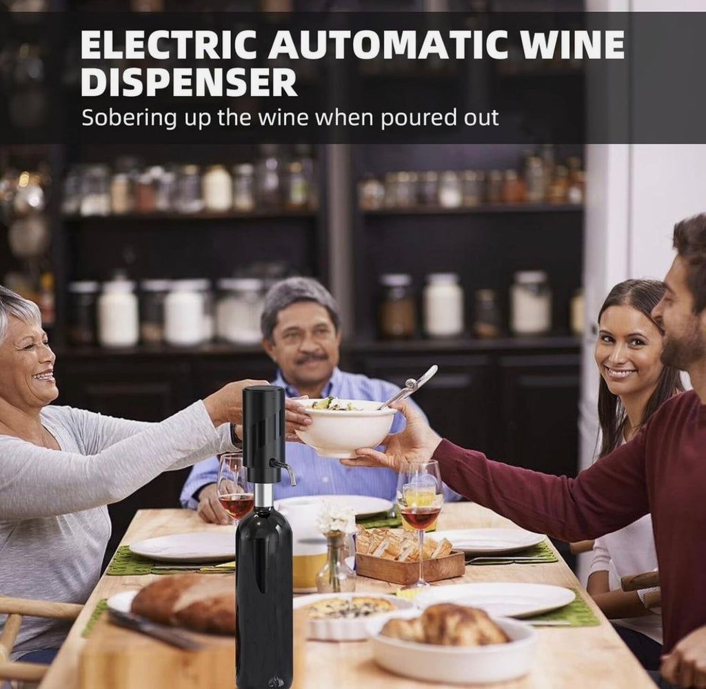 Aérateur et Distributeur de Vin Électrique Rechargeable - Améliorez Votre Dégustation Instantanément