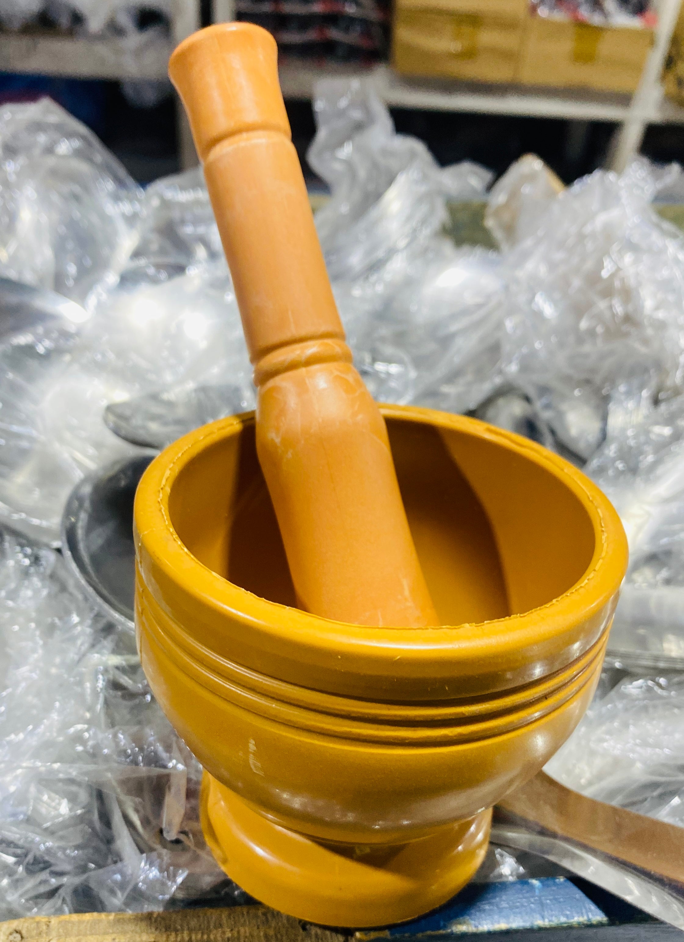 Mortier et Pilon Haute Résistance – Design Ergonomique pour Épices et Herbes